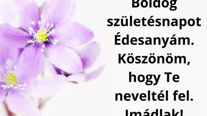 Boldog születésnapot anya